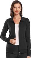 👚 women's zip-up scrub jacket by jeyong - premium scrub jacket логотип