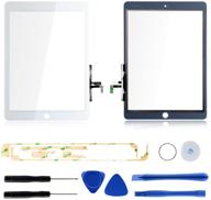 🔧 tongyin digitizer replacement parts for ipad air - a1474 a1475 a1476 (white) with touch panel screen glass, 7 tools, and professional adhesive logo
