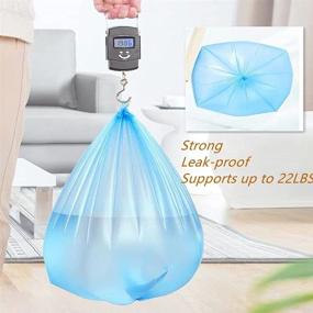 img 1 attached to TANGBOLIBO Bathroom Small Trash Bags - 4 Gallon Garbage Bags for 🗑️ Home Office, Bathroom, 200 Count, Fits 3-4 Gallon Bins - Efficient Waste Disposal Solution