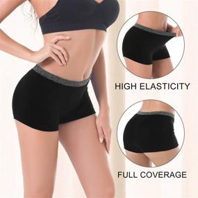 img 1 attached to 🩲 Comfortable Women's Boyshort Panties: Seamless Underwear for Lingerie, Sleep & Lounge