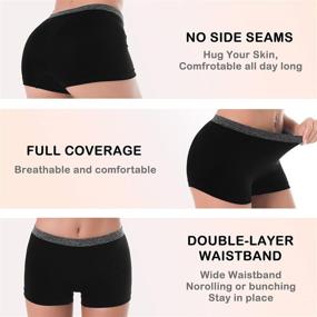 img 2 attached to 🩲 Comfortable Women's Boyshort Panties: Seamless Underwear for Lingerie, Sleep & Lounge