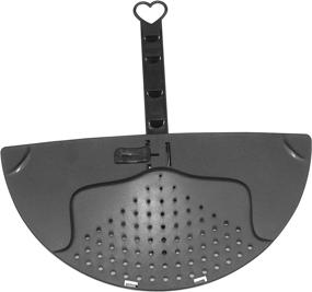 img 2 attached to 🍲 DUXU Clip-On Kitchen Strainers - Set of 2 BPA-free Colander Sieves for Bowls, Pots &amp; Pans - Food Drainers for Pasta, Spaghetti, Potatoes &amp; Vegetables - Dishwasher Safe Cooking Utensils in Gray