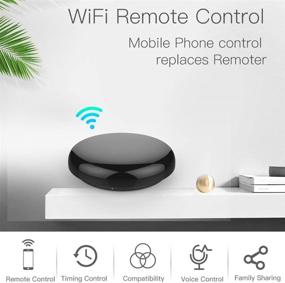 img 3 attached to Moes WiFi Smart IR Remote Controller: Universal Infrared Blaster for Smart Home, Alexa and Google Home Compatible - AC, TV, DVD, CD, AUD, SAT Control, No Hub Required