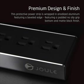 img 1 attached to 🔌 Portable Joule Surge Protector Strip: 3 Outlets & 2 USB Ports for Travel, Hotel, Home, and Office Use