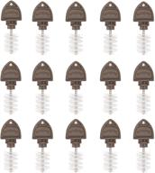 🍺 15-pack beer tap plugs brush: efficient beer faucet brush plugs for draft beer faucet cap logo