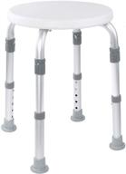 🛁 tool-free assembly adjustable shower stool tub chair | bathtub seat bench with anti-slip rubber tips | improved safety and stability for medical use logo