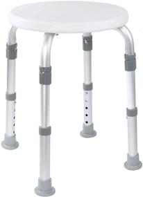 img 4 attached to 🛁 Tool-Free Assembly Adjustable Shower Stool Tub Chair | Bathtub Seat Bench with Anti-Slip Rubber Tips | Improved Safety and Stability for Medical Use