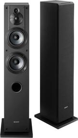 img 4 attached to Sony SSCS3 3-Way Floor-Standing Speaker (Single) - Black - Enhance Your Audio Experience