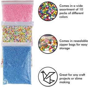 img 3 attached to 🎨 11-Pack Millennial Essentials Foam Balls: Styrofoam Decorative Slime Beads with Fruit Candy Slices and Tools - Perfect for DIY Slime, Arts & Crafts, Nail Art, Back to School Supplies