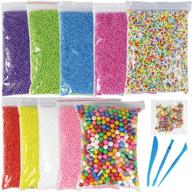 🎨 11-pack millennial essentials foam balls: styrofoam decorative slime beads with fruit candy slices and tools - perfect for diy slime, arts & crafts, nail art, back to school supplies logo