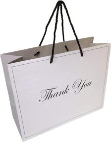 img 2 attached to 🎁 12 Pack of Large White Thank You Gift Bags with Handles - High-Quality Paper Shopping Merchandise Bags for Retail, Boutique, Wedding, Birthday - Elegant, Modern, and Luxurious Matte Finish