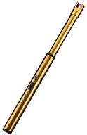 🕯️ gold navpeak candle lighter with long neck – windproof electric arc lighter for gas stove, fireplace, bbq, and kitchen grills logo