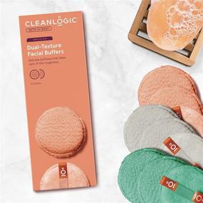 img 3 attached to 🧼 Cleanlogic Bath &amp; Body Exfoliating Dual-Texture Facial Pads, Makeup Remover, Various Colors, Pack of 9