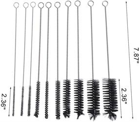 img 3 attached to 🧽 CCINEE 10pcs Pipe Cleaner Brush with Natural & Synthetic Bristles - Ideal for Efficient Cleaning of Bottles, Tubes, Jars, and Narrow Containers