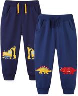 🦖 bumeex dinosaur sweatpants - boys' toddler clothes for stylish pants logo
