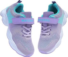 img 4 attached to 👟 Breathable Kids Tennis Shoes | Running & Walking Fashion Sneakers for Boys and Girls by MAYZERO