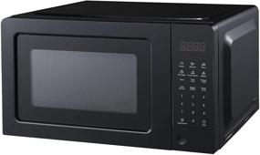 img 4 attached to 🔥 SMETA Small Microwave for RV Dorm, Compact 0.7 Cu. Ft/700W Countertop Microwave Oven with 10 Power Levels, Black - Smallest Portable Microwave with Child Safety Lock