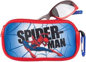 img 3 attached to Spiderman Kids Sunglasses Set with Protective Case- Trendy Toddler Eyewear