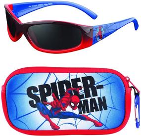img 4 attached to Spiderman Kids Sunglasses Set with Protective Case- Trendy Toddler Eyewear
