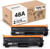 🖨️ tesen cf248a toner cartridge replacement: compatible 48a black toner for hp laserjet pro m15w m15a m16w m16a mfp m29w m29a m28w m28a printer (2 packs, new chip) logo