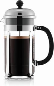 img 4 attached to ☕ Bodum 1928-16US4 Шамбор Френч-пресс кофеварка - Хром, 1 л (34 унции)