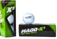 🏌️ madd-x3 soft premium golf balls: unleash peak performance on the golf course logo