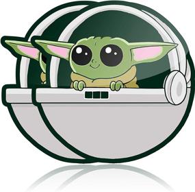 img 4 attached to Baby Yoda Car Decals (2 Pack) Vinyl Stickers for Cars, Mandalorian Accessories, Car Accessories for Babies, and Baby Yoda Car Accessory