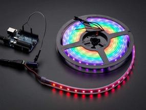 img 4 attached to 🔌 Black NeoPixel Digital RGB LED Strip - 30 LED by Adafruit [ADA1460]