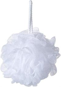 img 3 attached to iboodi Bath Shower Pouf - Pack of 6 White Mesh Shower Puffs (35g each)