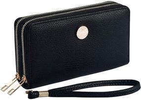 img 3 attached to 👛 Heaye Emblem Wristlet Wallet - Women's Handbags & Wallets designed for Wristlets