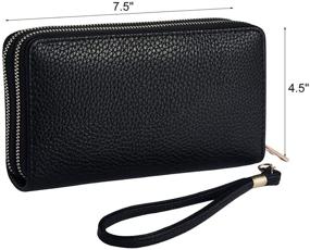 img 1 attached to 👛 Heaye Emblem Wristlet Wallet - Women's Handbags & Wallets designed for Wristlets