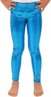 girlzwalk footless leggings in liquid 👧 metallic - trendy girls' clothing with enhanced seo logo