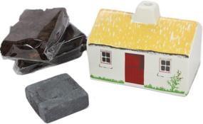 img 3 attached to Irish Turf Ceramic Cottage - Handmade in Ireland | Irish Turf Candle | Irish Croft 🏠 House Ceramic Cottage Burner with 12 Peat Logs | Irish Peat Briquettes - Made in County Tipperary