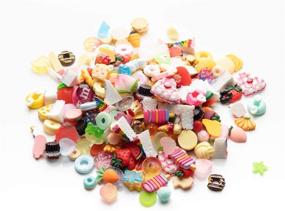 img 2 attached to 🍕 25pcs Mixed Lot of Slime Charms Food Cute Set - Assorted Food Resin Flatback Sets for Crafts, Decorations, Scrapbooking, Embellishments, Hair Clips - DIY Crafts Making