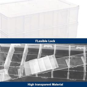img 1 attached to Compartment Container Organizer Adjustable Removable Organization, Storage & Transport
