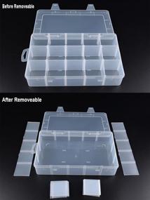 img 2 attached to Compartment Container Organizer Adjustable Removable Organization, Storage & Transport