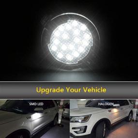 img 2 attached to 🔦 Сборка светодиода GemPro для Ford F150 Edge Flex Raptor Explorer Fusion Mondeo Taurus Mustang Ranch Heritage Expedition - боковая зеркальная лужа, белый 6500К (2 шт)