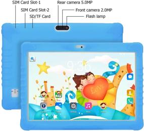 img 3 attached to 📱 SANNUO Kids Tablet 10.1 inch: Safe, Fun and Educational Android 9.0 Tablet for Kids with Dual Camera, GPS and Google Play Learning App