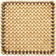 🚗 fremont auto beige wood beaded seat cushion: premium quality car seat cover for stress relief & cool comfort logo