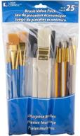 loew-cornell 245b brush set: 25-pack, multi-colored brushes for art & crafts logo