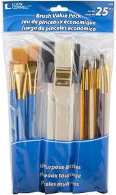 img 1 attached to Loew-Cornell 245B Brush Set: 25-Pack, Multi-Colored Brushes for Art & Crafts