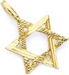 yellow gold star david pendant women's jewelry for pendants & coins logo