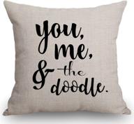 🐶 custom you me and the doodle pillow cover - ssoiu, dog mom and dog lover gift - cotton linen pillow case логотип