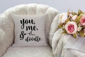 img 3 attached to 🐶 Custom You Me and The Doodle Pillow Cover - SSOIU, Dog Mom and Dog Lover Gift - Cotton Linen Pillow Case