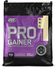 img 4 attached to Optimum Nutrition Pro Gainer Weight Gainer Protein Powder with Immune Support - Vanilla Custard, 10.19 lbs (Packaging May Vary)