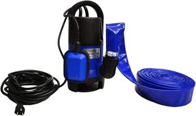 img 4 attached to 🌊 Pro EZ Travel Collection Submersible Drain Pump and 25' Water Hose, Pool Sump Pump Kit for Hot Tubs, Water Tanks, Ponds, and More (2,000 Gallons Per Hour)