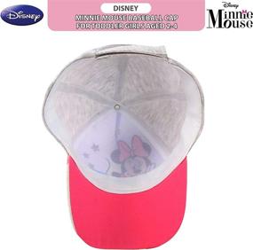 img 1 attached to Disney Toddler Girls Minnie Mouse Bowtique Baseball Cap, Size 2-4T, Heather Grey - Cute & Comfy Hat for your Little Fashionista!