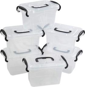 img 2 attached to Fiaze Plastic Storage Multi Purpose 6 Pack