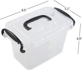 img 1 attached to Fiaze Plastic Storage Multi Purpose 6 Pack