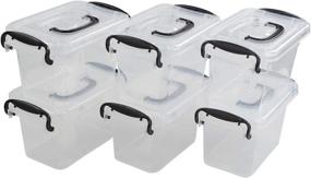 img 4 attached to Fiaze Plastic Storage Multi Purpose 6 Pack